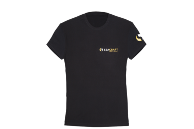 Seacraft Black company unisex T-shirt