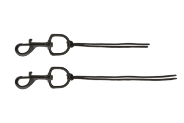 Harness with a carabiner for the DPV nose